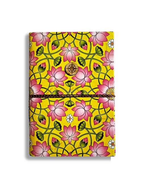 Pink Lotus  | Handmade Travel Diary | A5 100 Pages