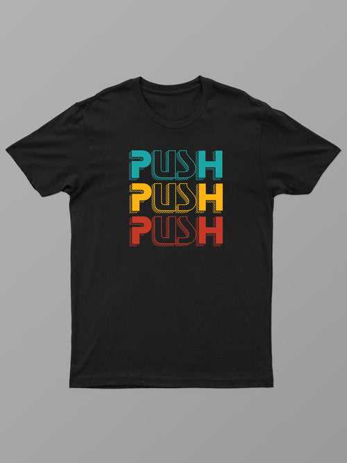 Push | ACTION series | Graphic Sports T shirt for Men