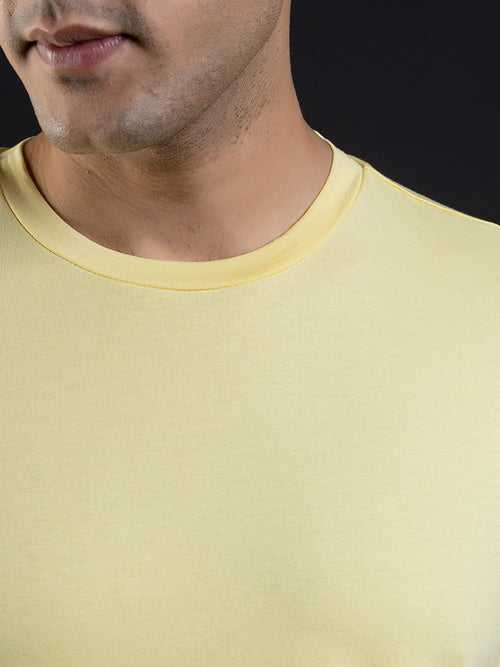 Pastel Yellow  | ACTION series | Sports t shirt for Men