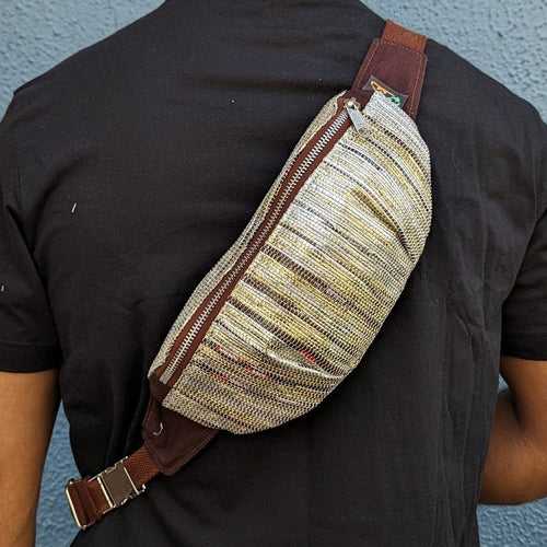 Upcycled Handwoven Fanny Pack (FP0324-110) MS_W