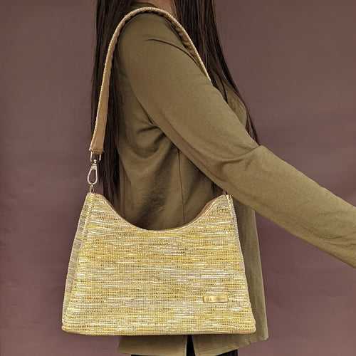 Upcycled Handwoven Baguette Bag (BTB0424-003) PS_W