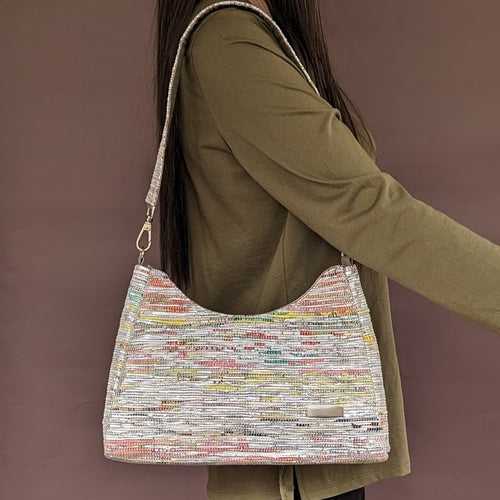 Upcycled Handwoven Baguette Bag (BTB0424-015) PS_W