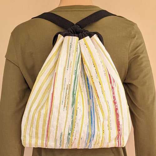 Upcycled Handwoven Light Backpack (NLBP0524-008) PS_W