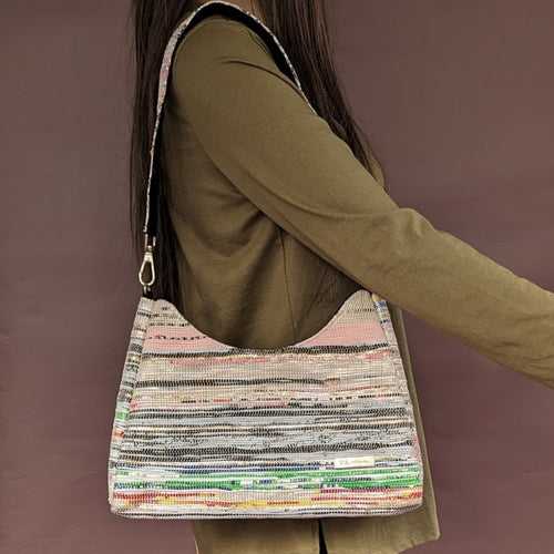 Upcycled Handwoven Baguette Bag (BTB0424-006) MS_W