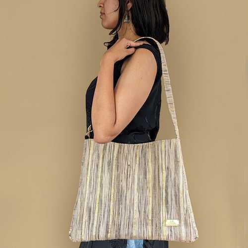 Upcycled Handwoven Trapeze Tote (TT0524-008) PS_W