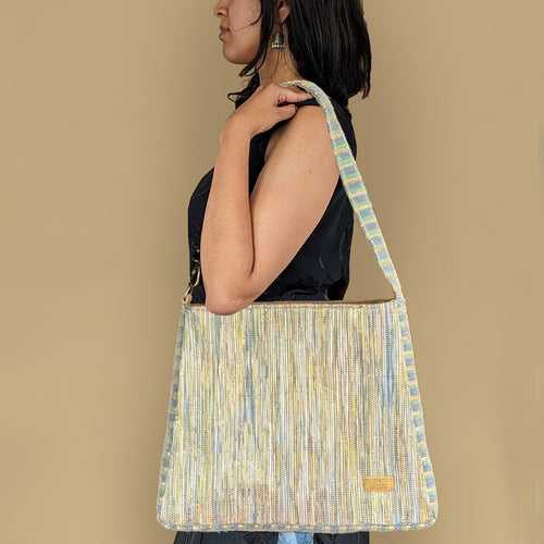 Upcycled Handwoven Trapeze Tote (TT0524-006) PS_W