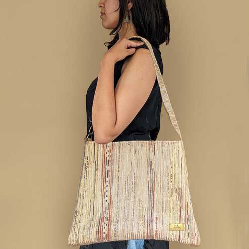 Upcycled Handwoven Trapeze Tote (TT0524-004) PS_W