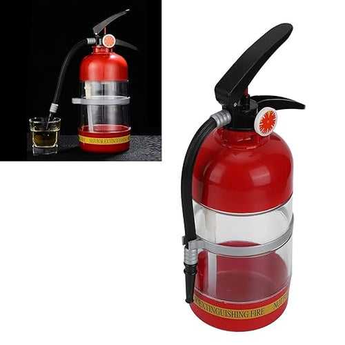 Fire Extinguisher Cocktail Shaker- Beer Dispenser Machine Bar Tool for Home Party Tool Red