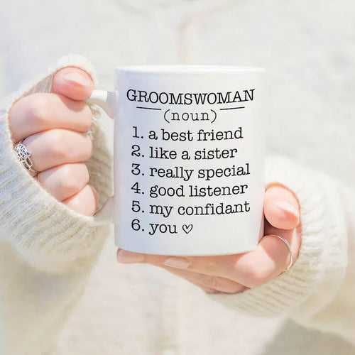 Groomswoman Mug Gift, Will You Be My Groomswoman Mug, Wedding Mug