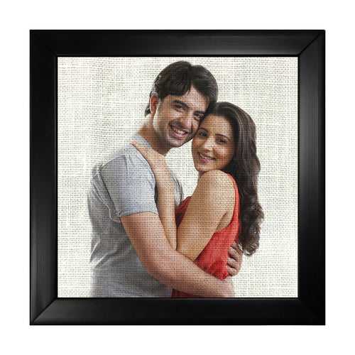 Photo on Jute with Wooden Frame