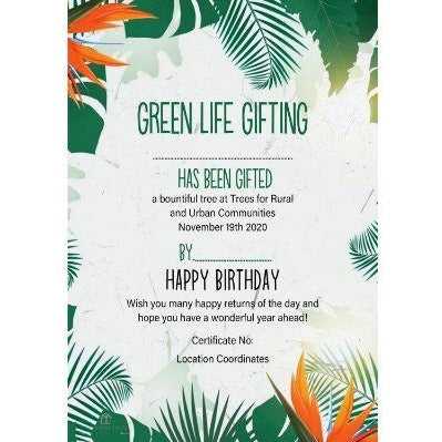 Green Life Gifting- Virtual