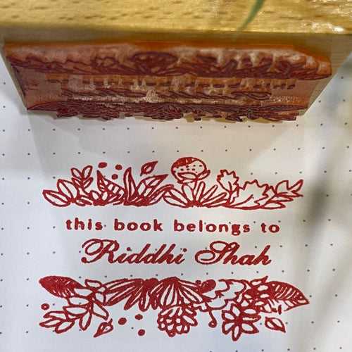 This book belongs to - Name Stamp