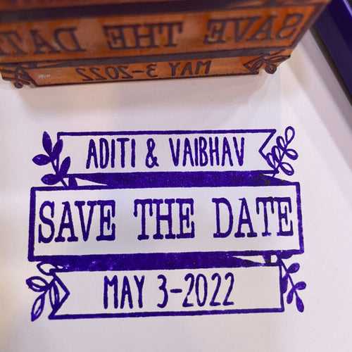 Save The Date - Wedding Invitation Stamp