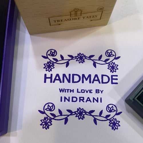 Handmade with Love By - Name Stamp