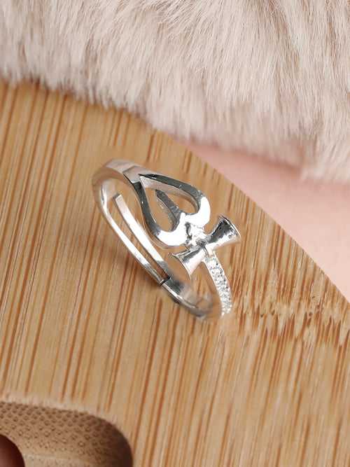 The Divine Trishul Sterling Silver Ring