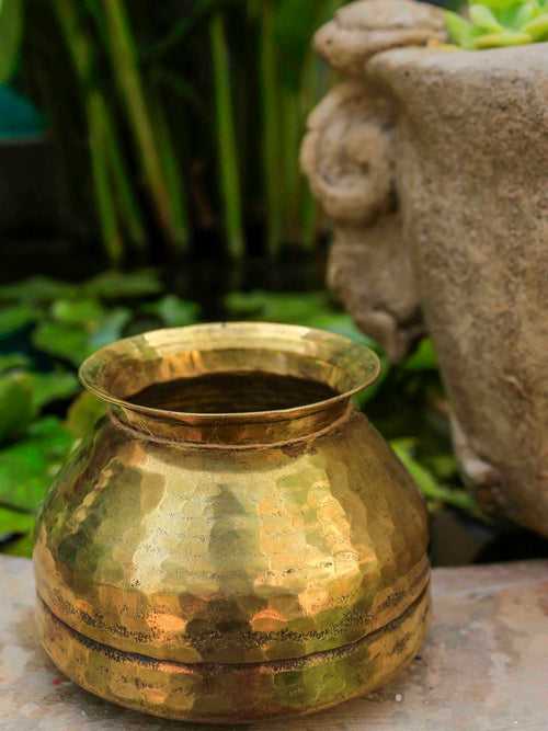 Vintage Brass Pot