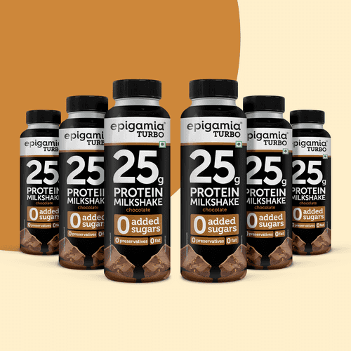 turbo 25 g protein milkshake, chocolate, 250 ml - pack of 6