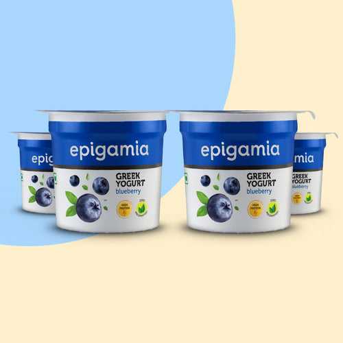 greek yogurt, blueberry, 85 gm each - pack of 4