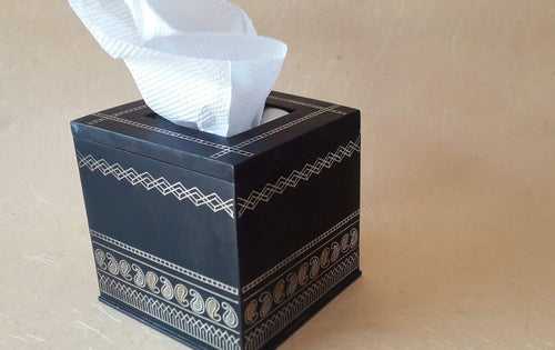 Bidri Tissue Box Holder