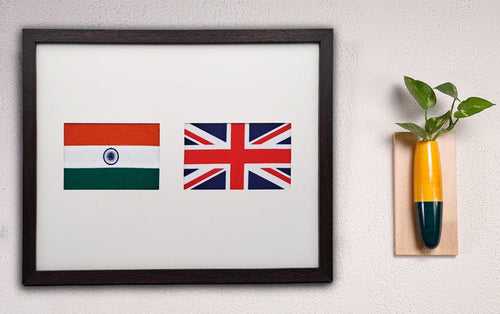 India & United Kingdom | Flag Frame | A3 Size