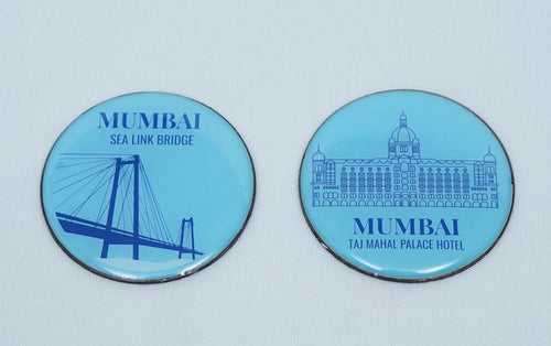 Mumbai | Taj Mahal Hotel and Sea Link | Fridge Magnets