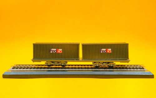 Railway Shipping Container | 1:87 HO Scale Model