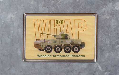 WhAP 8 x 8 Wheeled Armoured Platform | Fridge Magnet