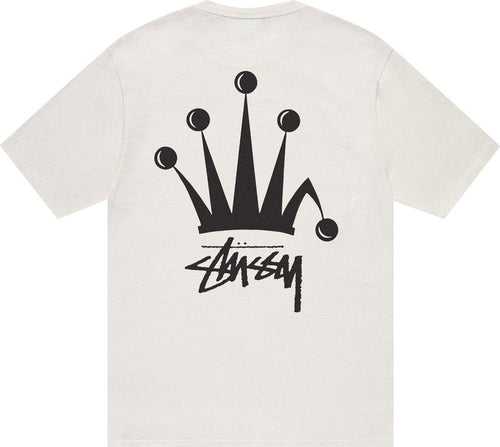 STUSSY REGAL CROWN PIGMENT DYED T-SHIRT NATURAL