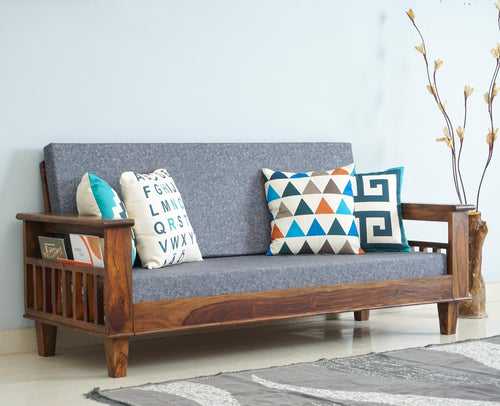 Cuttack Sheesham Wood 3 Seater Sofa