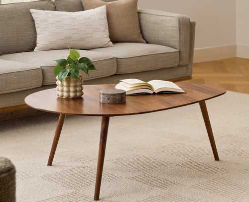 Pearl Solid Wood Triangle  Coffee Table