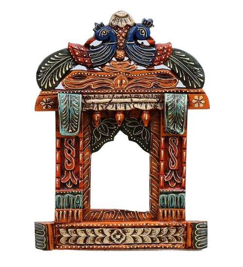 Solid Wood Jharokha in Brown Colour by Designs Craft.