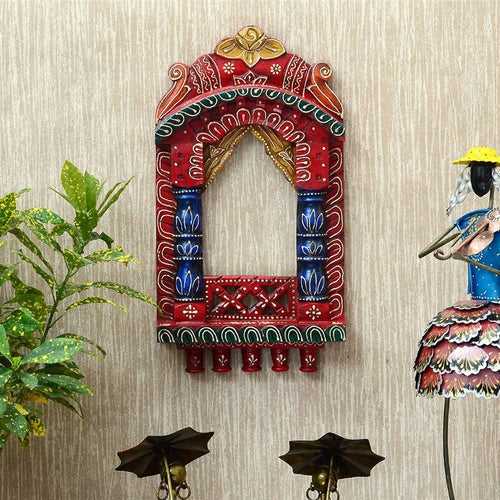 Traditional Pattern 16 x 9 Inch Wooden Jharokha