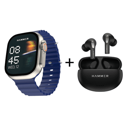 Hammer Active 2.0 Ultra Smartwatch & Mini Pods TWS (Combo)