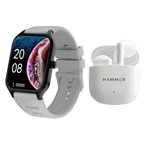 Hammer Stroke Bluetooth Calling Smartwatch & Hammer KO Pro TWS (Combo)