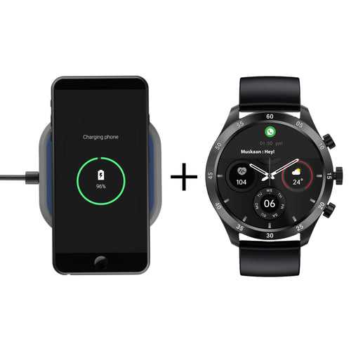 Hammer Flex Wireless Charger and Active Bluetooth Calling Smartwatch