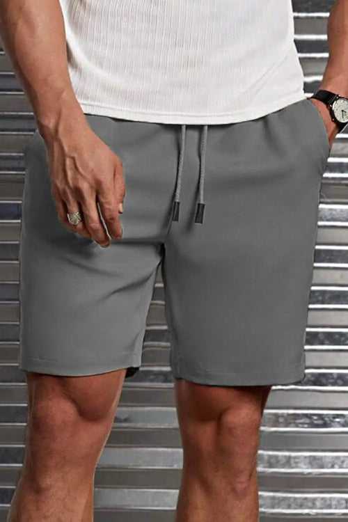 Gravity Grey Zip Pocket Shorts