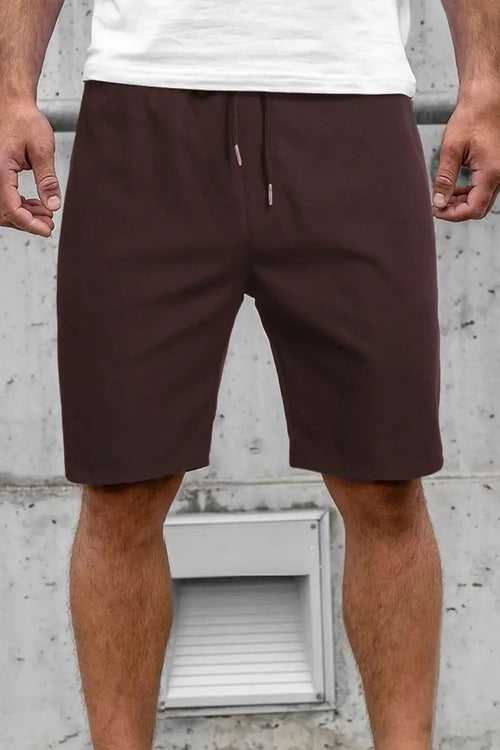 Dark Oak Zip Pocket Shorts