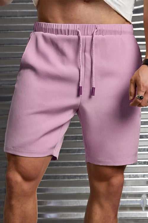 Mauve Zip Pocket Shorts