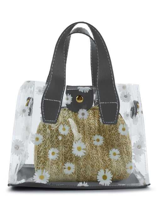 Daisy Floral Print Handbag