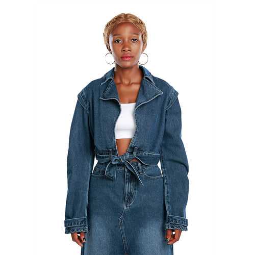 Knotted Denim Jacket