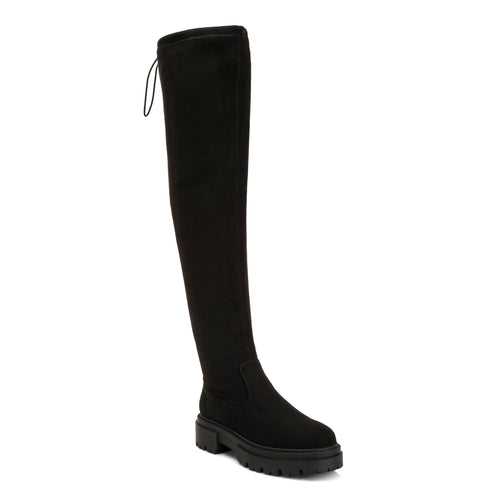 Babette Drawstring Detail Knee High Boots