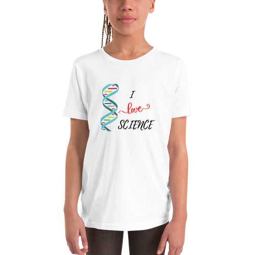 I Love Science - Youth Short Sleeve T-Shirt