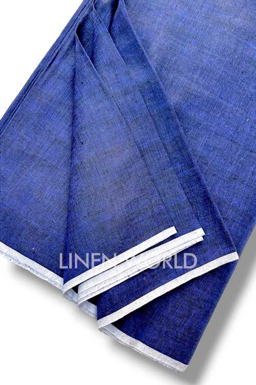Navy Blue Linen Fabric (60 Lea)