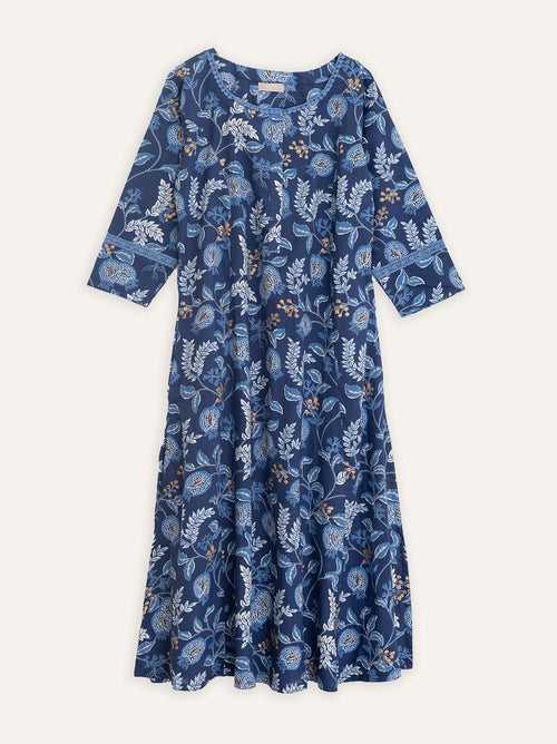 Namya Cotton Block Printed A-Line Kurta