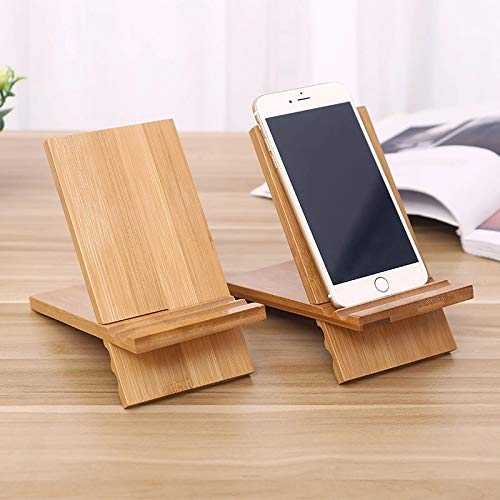 Adjustable Solid Rubber Wood Tabletop Stand for iPad, Mobile, and Cookbook By Miza