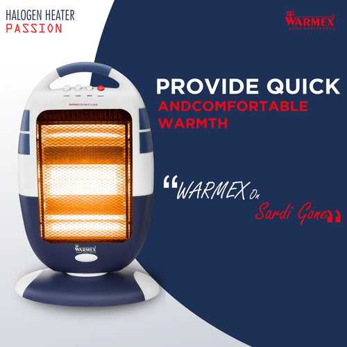 Passion Halogen Room Heater 400/800/1200 Watts By Warmex