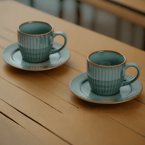 Discover The Perfect Espresso Cup Saucer Set of 2 By Rena