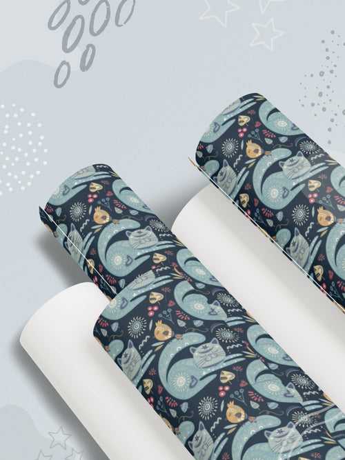 Paisley Cats Gift Wrapping Paper (Set of 3)