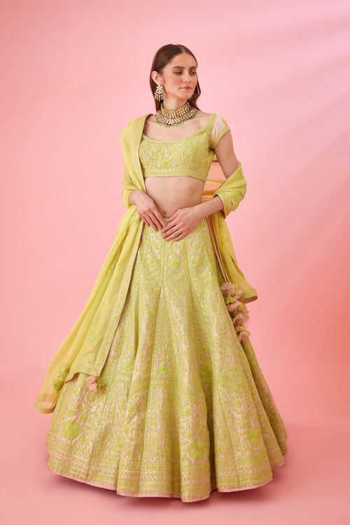 Potpourri Pink Lehenga Set.