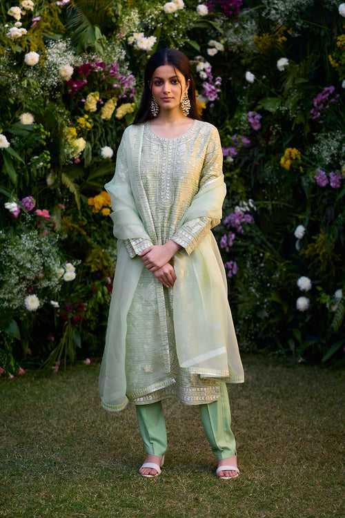 Mist Jade Green Kurta Set.